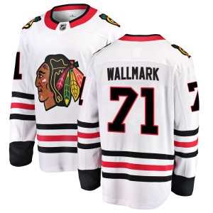 Lucas Wallmark Youth Fanatics Branded Chicago Blackhawks Breakaway White Away Jersey