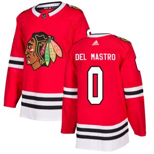 Ethan Del Mastro Youth Adidas Chicago Blackhawks Authentic Red Home Jersey