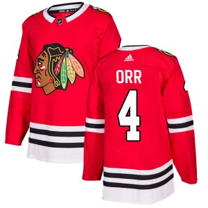 Bobby Orr Youth Adidas Chicago Blackhawks Authentic Red Home Jersey