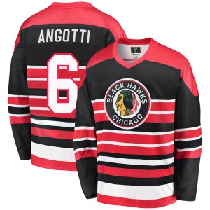 Lou Angotti Youth Fanatics Branded Chicago Blackhawks Premier Red/Black Breakaway Heritage Jersey