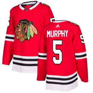 Connor Murphy Men's Adidas Chicago Blackhawks Authentic Red Jersey