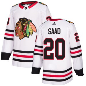Brandon Saad Men's Adidas Chicago Blackhawks Authentic White Jersey