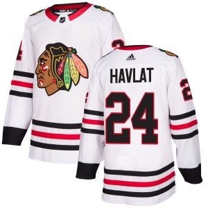 Martin Havlat Men's Adidas Chicago Blackhawks Authentic White Jersey