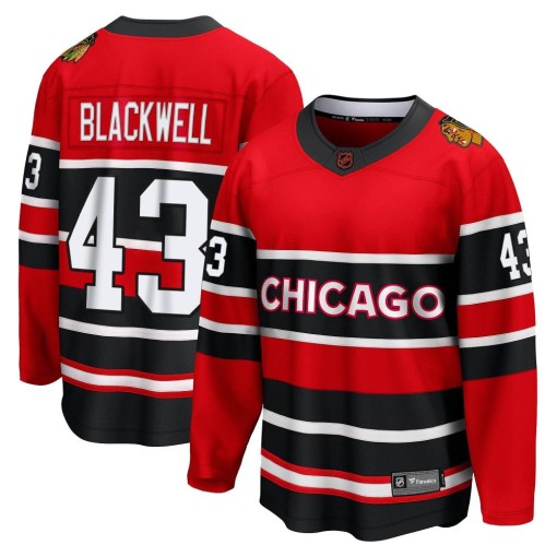 Colin Blackwell Youth Fanatics Branded Chicago Blackhawks Breakaway Black Red Special Edition 2.0 Jersey