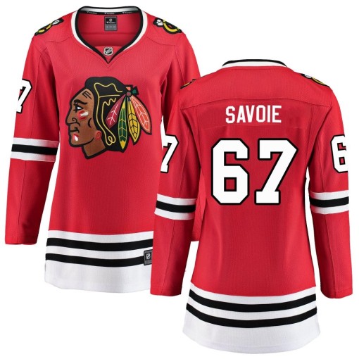 Samuel Savoie Women's Fanatics Branded Chicago Blackhawks Breakaway Red Home Jersey