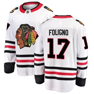 Nick Foligno Men's Fanatics Branded Chicago Blackhawks Breakaway White Away Jersey