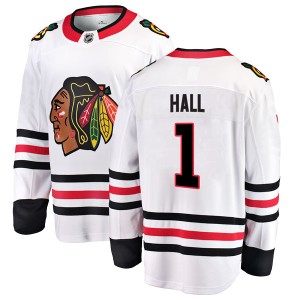 Glenn Hall Men's Fanatics Branded Chicago Blackhawks Breakaway White Away Jersey