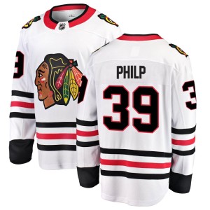 Luke Philp Men's Fanatics Branded Chicago Blackhawks Breakaway White Away Jersey