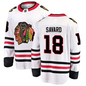 Denis Savard Men's Fanatics Branded Chicago Blackhawks Breakaway White Away Jersey