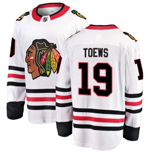 Jonathan Toews Men's Fanatics Branded Chicago Blackhawks Breakaway White Away Jersey