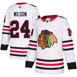 Doug Wilson Youth Adidas Chicago Blackhawks Authentic White Away Jersey