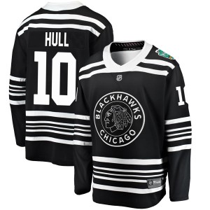 Dennis Hull Men's Fanatics Branded Chicago Blackhawks Breakaway Black 2019 Winter Classic Jersey