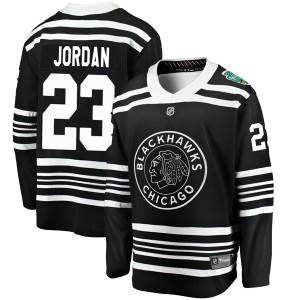 Michael Jordan Men's Fanatics Branded Chicago Blackhawks Breakaway Black 2019 Winter Classic Jersey