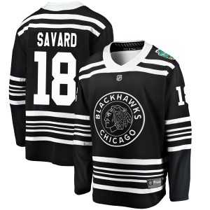 Denis Savard Men's Fanatics Branded Chicago Blackhawks Breakaway Black 2019 Winter Classic Jersey