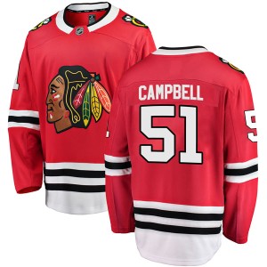 Brian Campbell Youth Fanatics Branded Chicago Blackhawks Breakaway Red Home Jersey