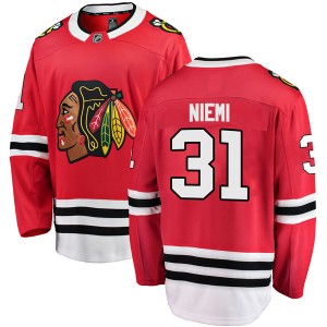 Antti Niemi Youth Fanatics Branded Chicago Blackhawks Breakaway Red Home Jersey