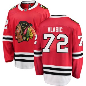 Alex Vlasic Youth Fanatics Branded Chicago Blackhawks Breakaway Red Home Jersey