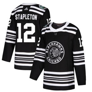 Pat Stapleton Men's Adidas Chicago Blackhawks Authentic Black 2019 Winter Classic Jersey