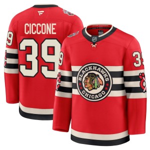 Enrico Ciccone Youth Fanatics Chicago Blackhawks Premium Red 2025 Winter Classic Jersey