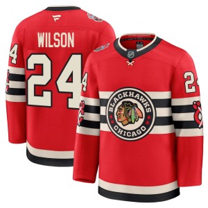 Doug Wilson Youth Fanatics Chicago Blackhawks Premium Red 2025 Winter Classic Jersey