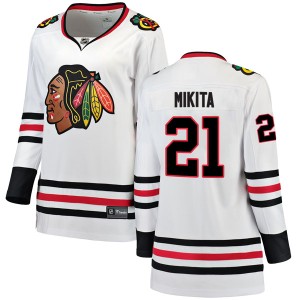 Stan Mikita Women's Fanatics Branded Chicago Blackhawks Breakaway White Away Jersey