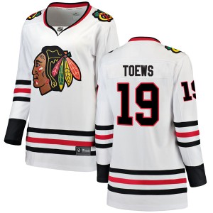 Jonathan Toews Women's Fanatics Branded Chicago Blackhawks Breakaway White Away Jersey