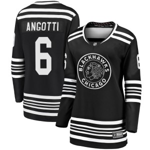 Lou Angotti Women's Fanatics Branded Chicago Blackhawks Premier Black Breakaway Alternate 2019/20 Jersey