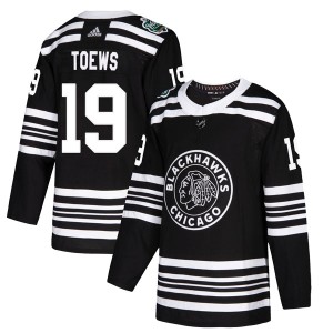 Jonathan Toews Youth Adidas Chicago Blackhawks Authentic Black 2019 Winter Classic Jersey