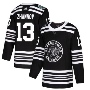 Alex Zhamnov Youth Adidas Chicago Blackhawks Authentic Black 2019 Winter Classic Jersey