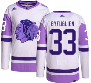 Dustin Byfuglien Men's Adidas Chicago Blackhawks Authentic Hockey Fights Cancer Jersey