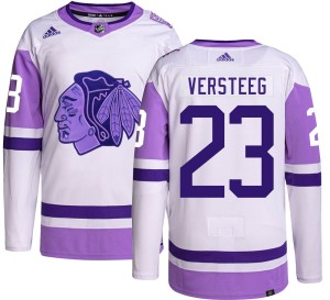 Kris Versteeg Men's Adidas Chicago Blackhawks Authentic Hockey Fights Cancer Jersey