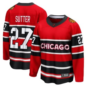 Darryl Sutter Men's Fanatics Branded Chicago Blackhawks Breakaway Red Special Edition 2.0 Jersey