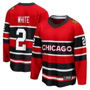 Bill White Men's Fanatics Branded Chicago Blackhawks Breakaway White Red Special Edition 2.0 Jersey