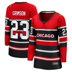 Stu Grimson Women's Fanatics Branded Chicago Blackhawks Breakaway Red Special Edition 2.0 Jersey