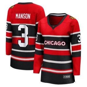 Dave Manson Women's Fanatics Branded Chicago Blackhawks Breakaway Red Special Edition 2.0 Jersey