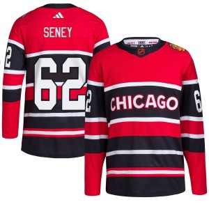 Brett Seney Youth Adidas Chicago Blackhawks Authentic Red Reverse Retro 2.0 Jersey