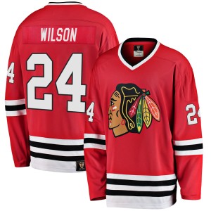 Doug Wilson Men's Fanatics Branded Chicago Blackhawks Premier Red Breakaway Heritage Jersey