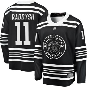 Taylor Raddysh Youth Fanatics Branded Chicago Blackhawks Premier Black Breakaway Alternate 2019/20 Jersey