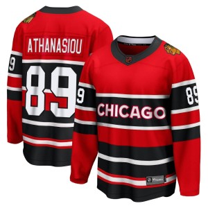 Andreas Athanasiou Youth Fanatics Branded Chicago Blackhawks Breakaway Red Special Edition 2.0 Jersey