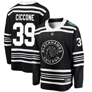 Enrico Ciccone Youth Fanatics Branded Chicago Blackhawks Breakaway Black 2019 Winter Classic Jersey