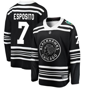 Phil Esposito Youth Fanatics Branded Chicago Blackhawks Breakaway Black 2019 Winter Classic Jersey