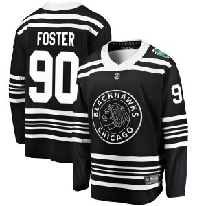 Scott Foster Youth Fanatics Branded Chicago Blackhawks Breakaway Black 2019 Winter Classic Jersey