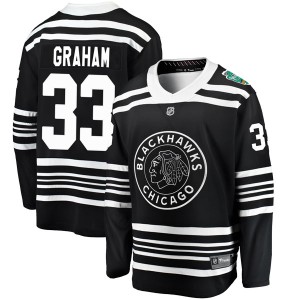 Dirk Graham Youth Fanatics Branded Chicago Blackhawks Breakaway Black 2019 Winter Classic Jersey
