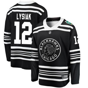 Tom Lysiak Youth Fanatics Branded Chicago Blackhawks Breakaway Black 2019 Winter Classic Jersey