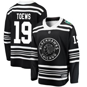 Jonathan Toews Youth Fanatics Branded Chicago Blackhawks Breakaway Black 2019 Winter Classic Jersey