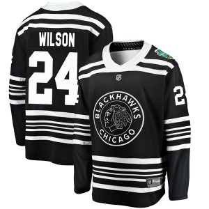 Doug Wilson Youth Fanatics Branded Chicago Blackhawks Breakaway Black 2019 Winter Classic Jersey