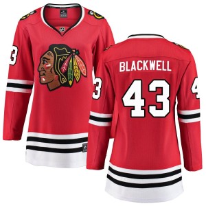 Colin Blackwell Women's Fanatics Branded Chicago Blackhawks Breakaway Black Red Home Jersey