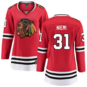Antti Niemi Women's Fanatics Branded Chicago Blackhawks Breakaway Red Home Jersey