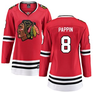Jim Pappin Women's Fanatics Branded Chicago Blackhawks Breakaway Red Home Jersey