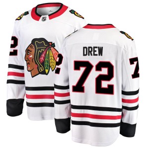 Hunter Drew Youth Fanatics Branded Chicago Blackhawks Breakaway White Away Jersey